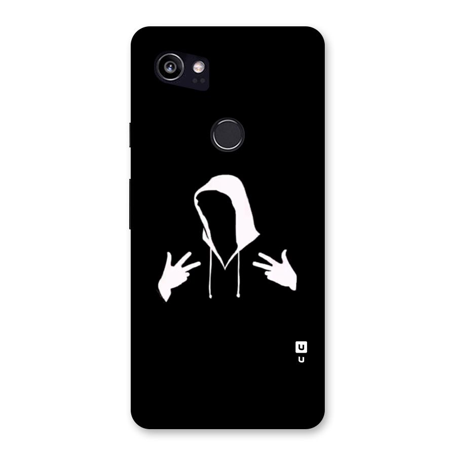 Cool Hoodie Silhouette Back Case for Google Pixel 2 XL
