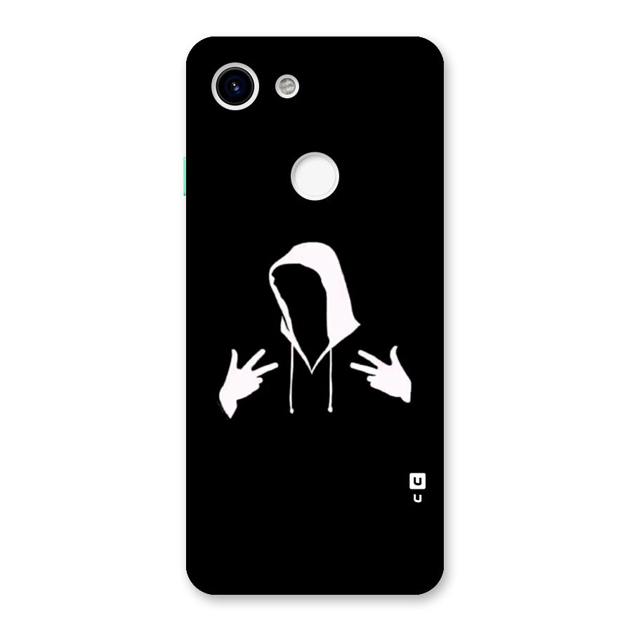 Cool Hoodie Silhouette Back Case for Google Pixel 3