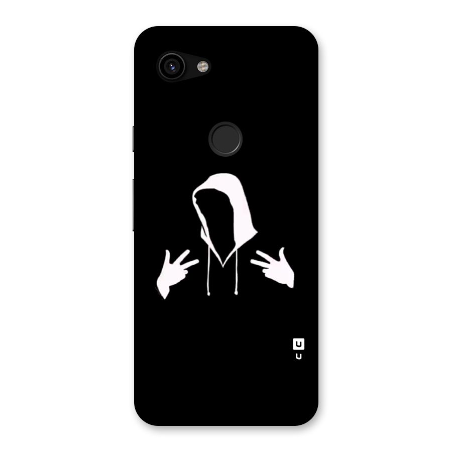 Cool Hoodie Silhouette Back Case for Google Pixel 3a
