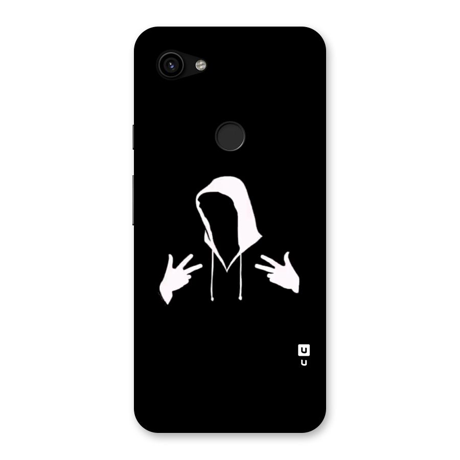 Cool Hoodie Silhouette Back Case for Google Pixel 3a XL