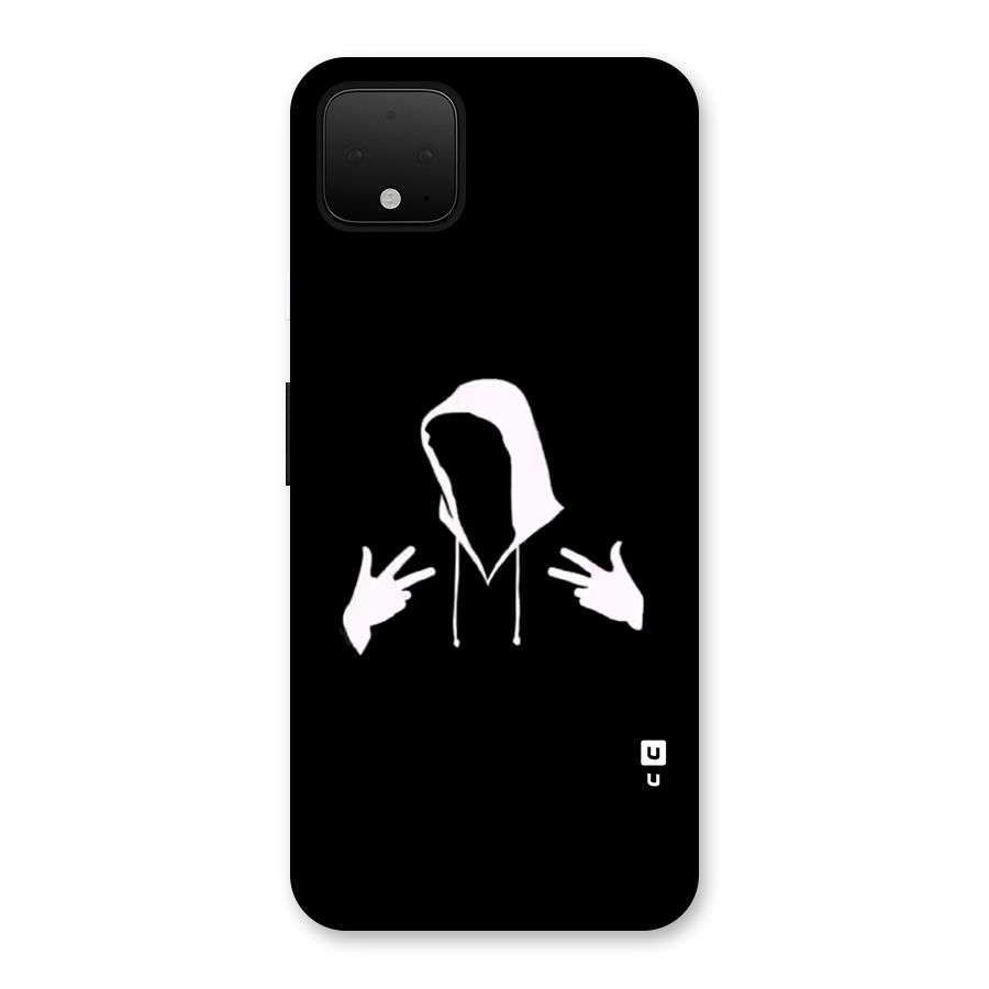 Cool Hoodie Silhouette Back Case for Google Pixel 4 XL