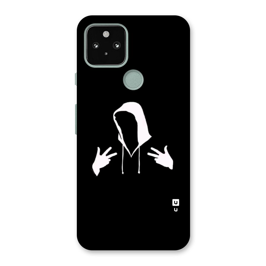 Cool Hoodie Silhouette Back Case for Google Pixel 5