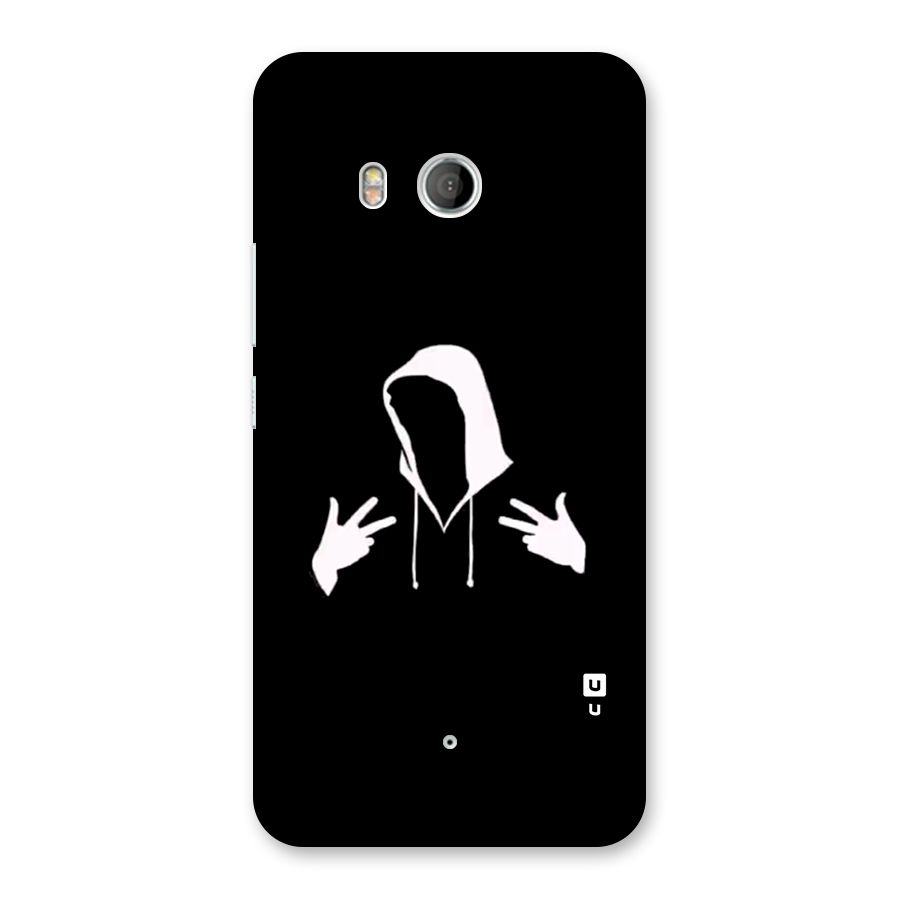 Cool Hoodie Silhouette Back Case for HTC U11