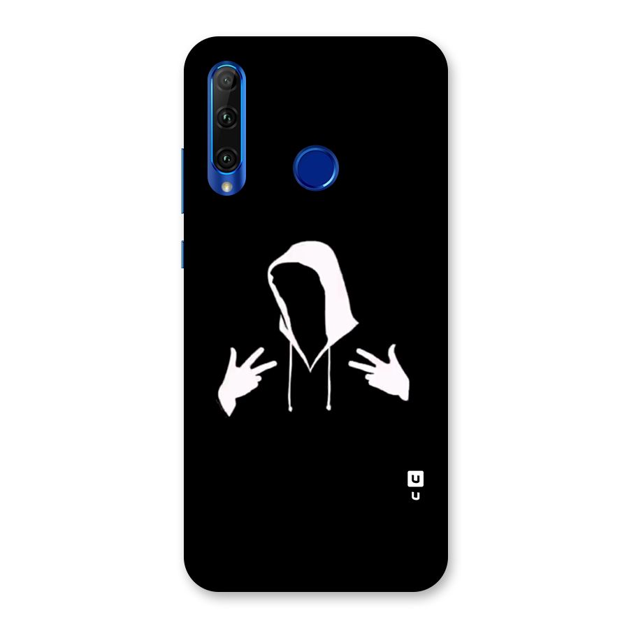 Cool Hoodie Silhouette Back Case for Honor 20i