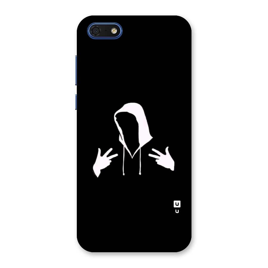 Cool Hoodie Silhouette Back Case for Honor 7s