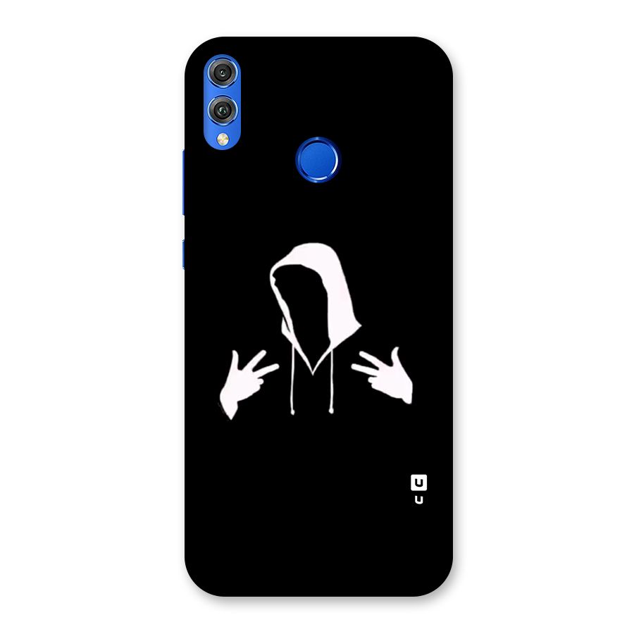 Cool Hoodie Silhouette Back Case for Honor 8X