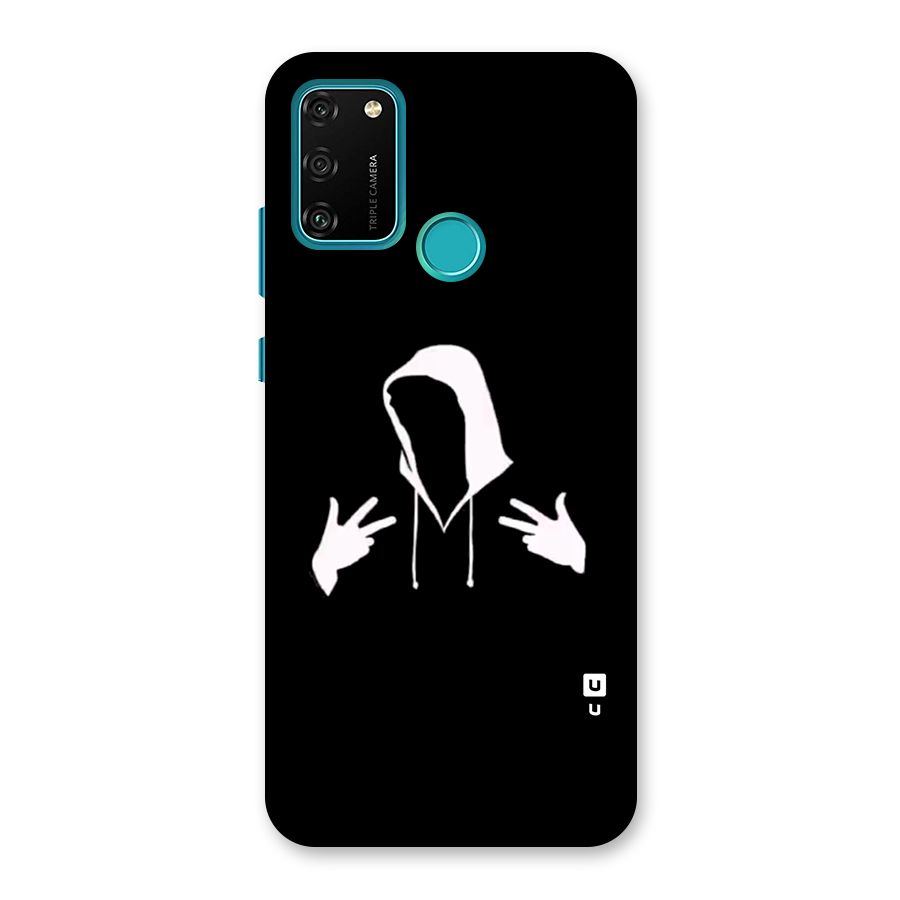 Cool Hoodie Silhouette Back Case for Honor 9A