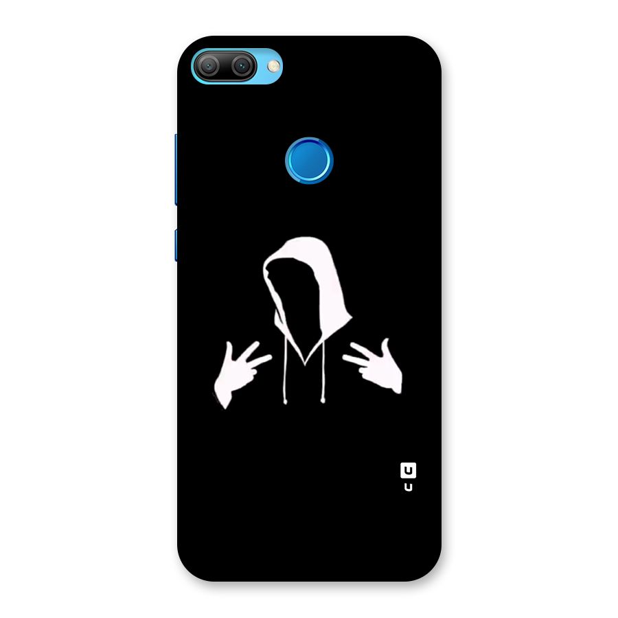 Cool Hoodie Silhouette Back Case for Honor 9N