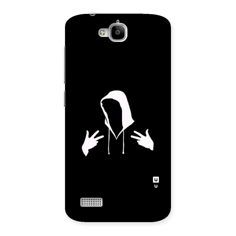 Cool Hoodie Silhouette Back Case for Honor Holly