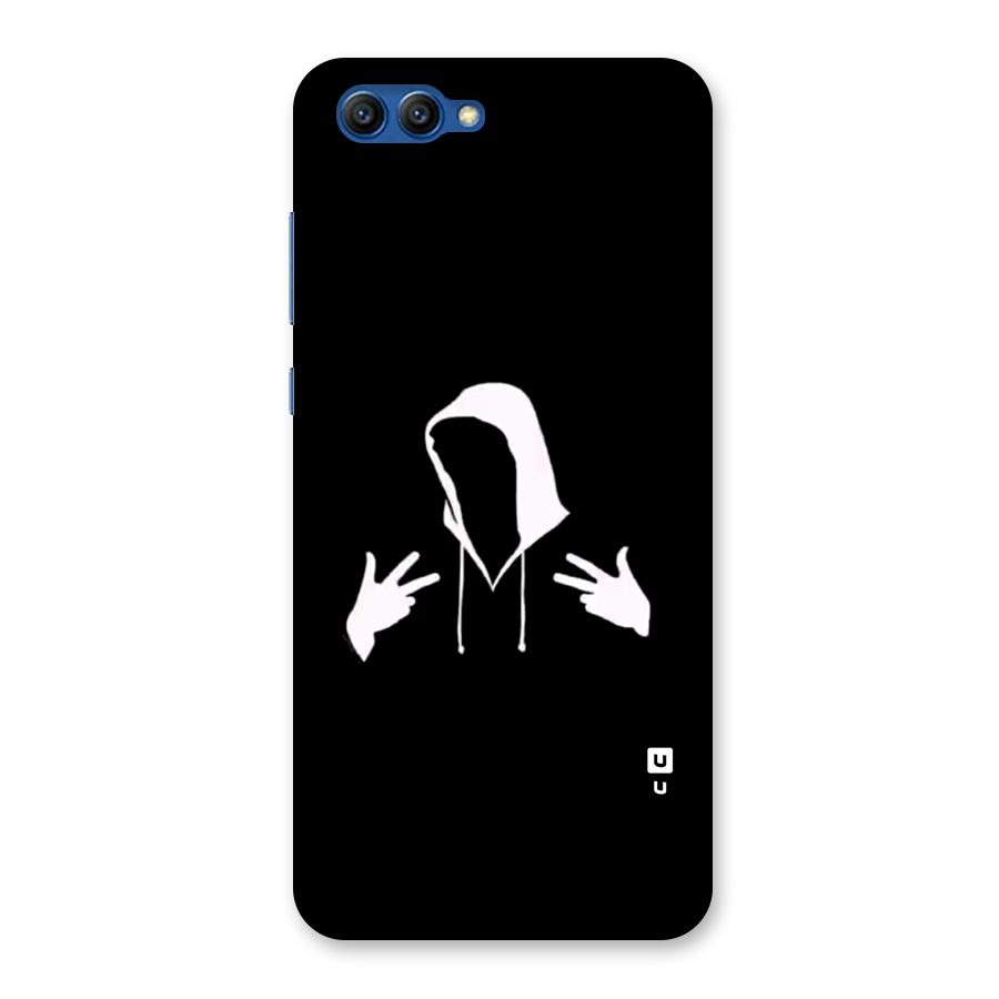 Cool Hoodie Silhouette Back Case for Honor View 10