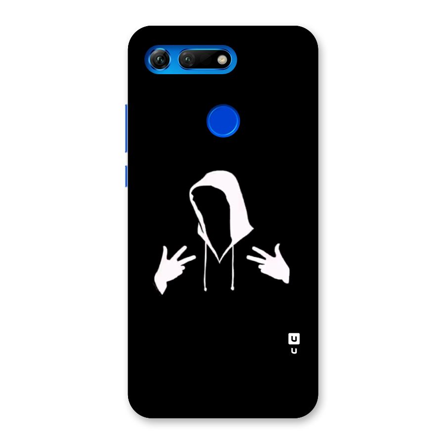 Cool Hoodie Silhouette Back Case for Honor View 20