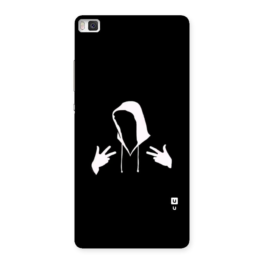 Cool Hoodie Silhouette Back Case for Huawei P8