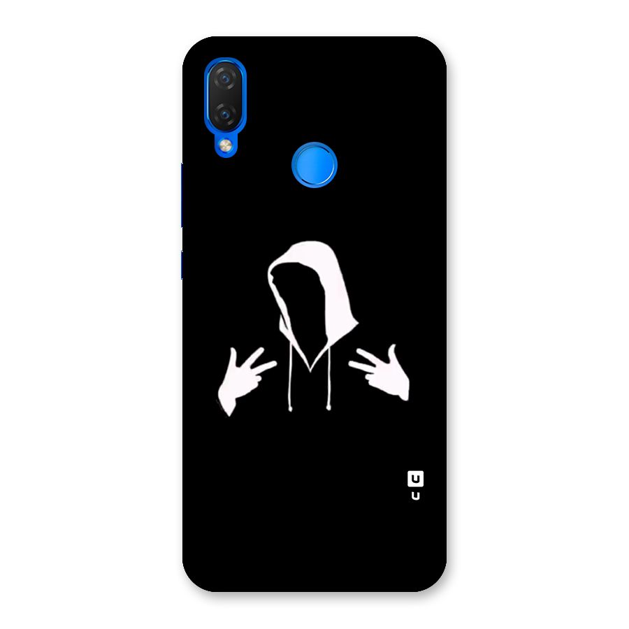 Cool Hoodie Silhouette Back Case for Huawei P Smart+