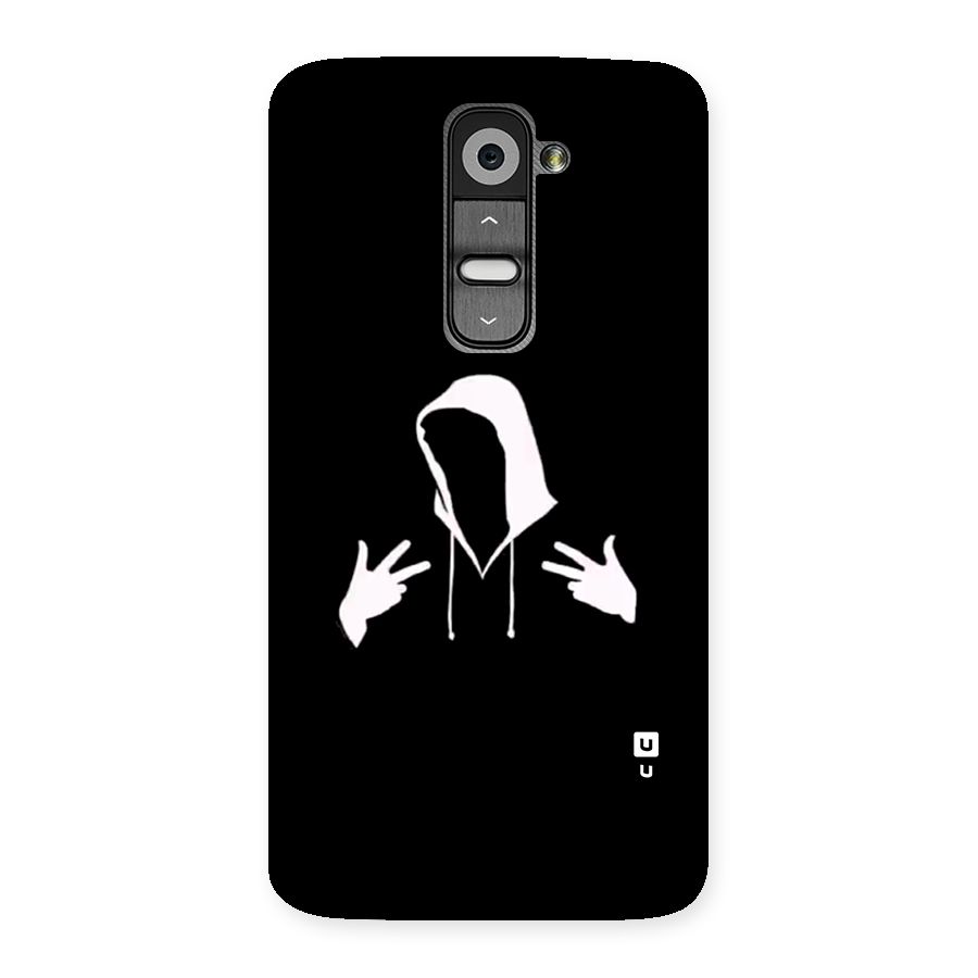 Cool Hoodie Silhouette Back Case for LG G2
