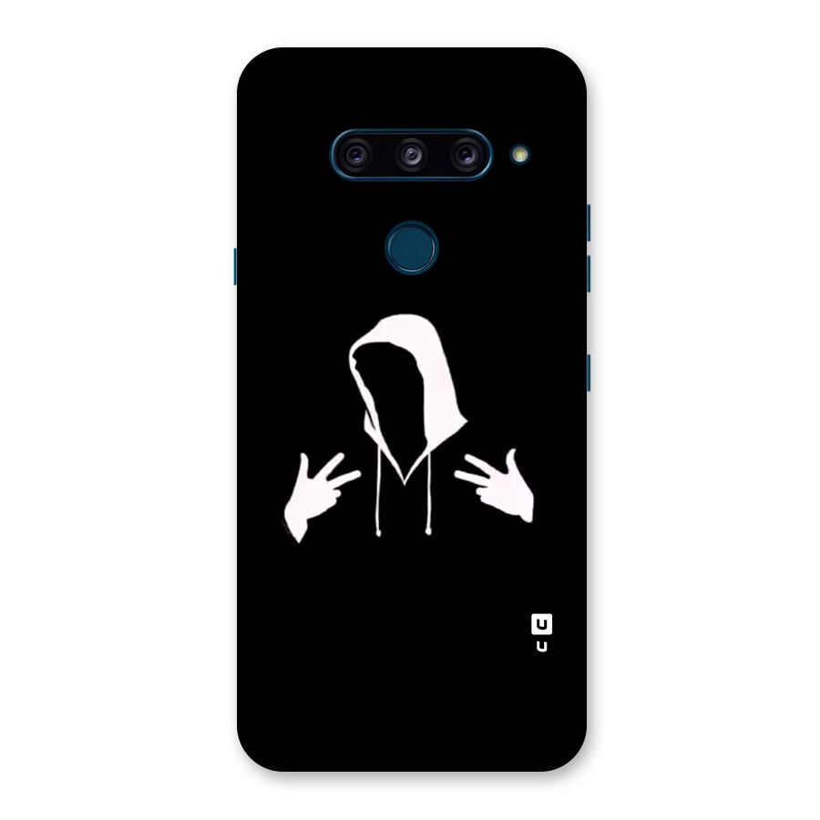 Cool Hoodie Silhouette Back Case for LG  V40 ThinQ