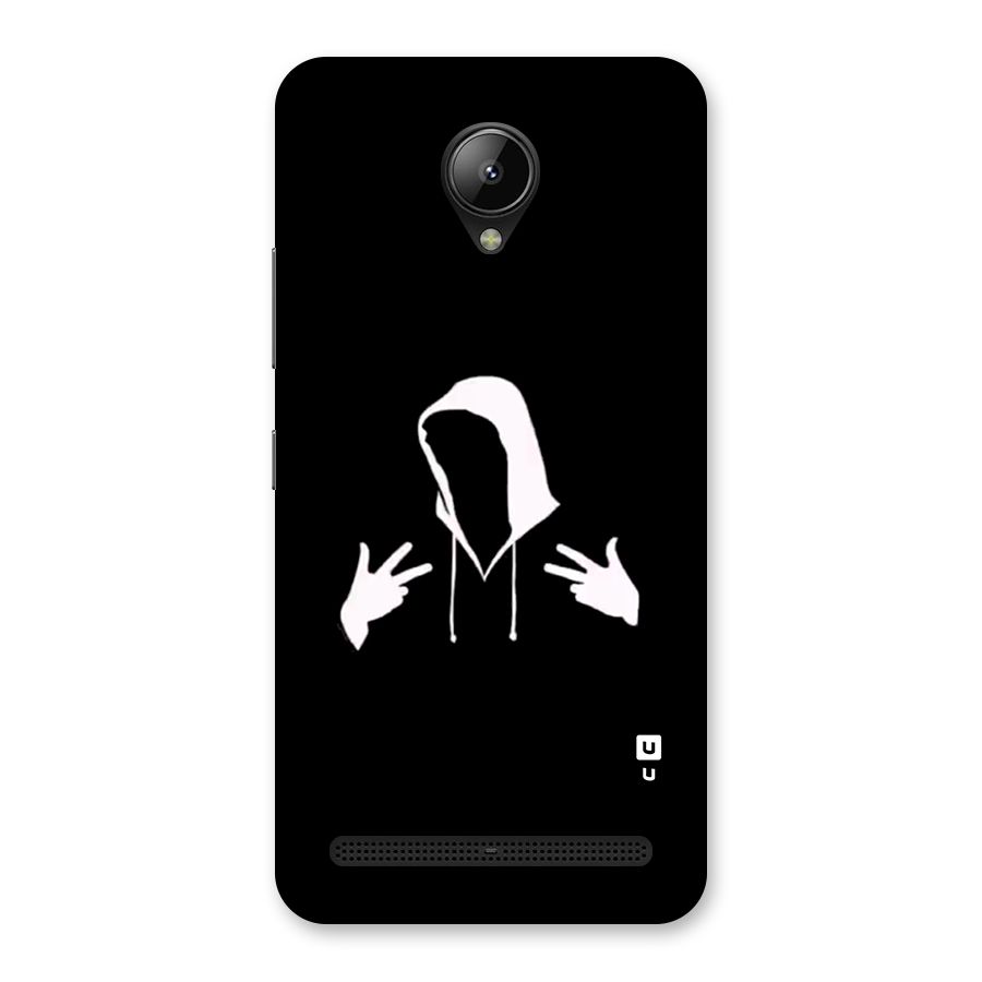 Cool Hoodie Silhouette Back Case for Lenovo C2