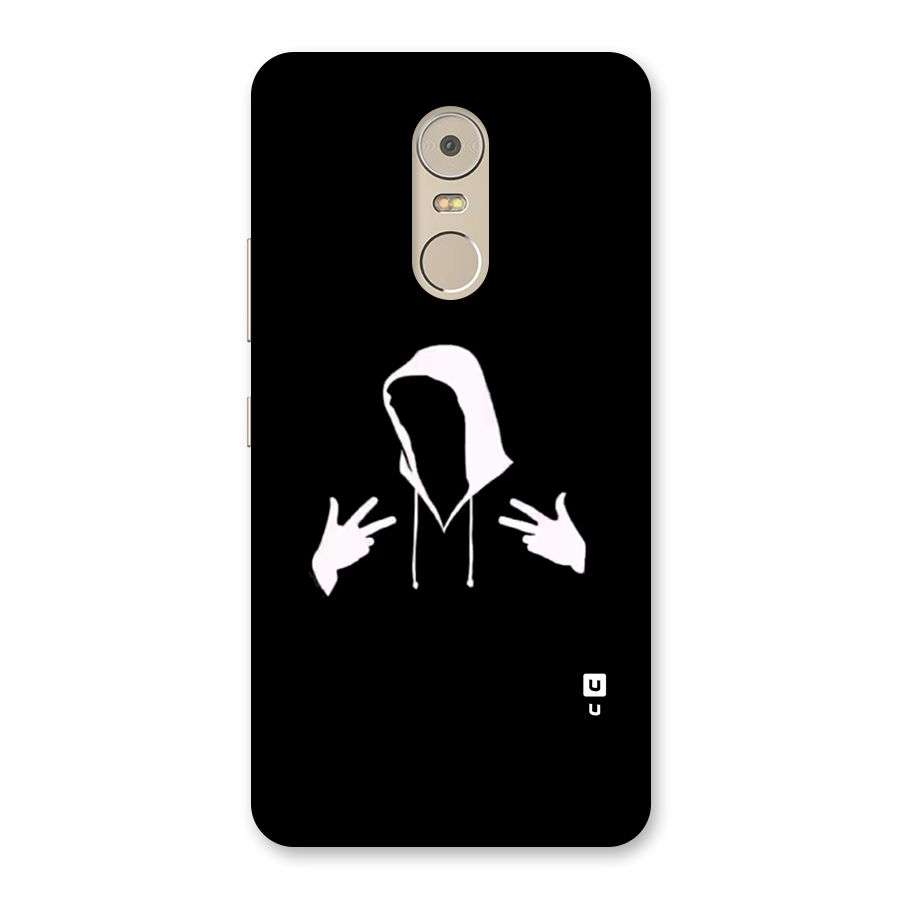 Cool Hoodie Silhouette Back Case for Lenovo K6 Note