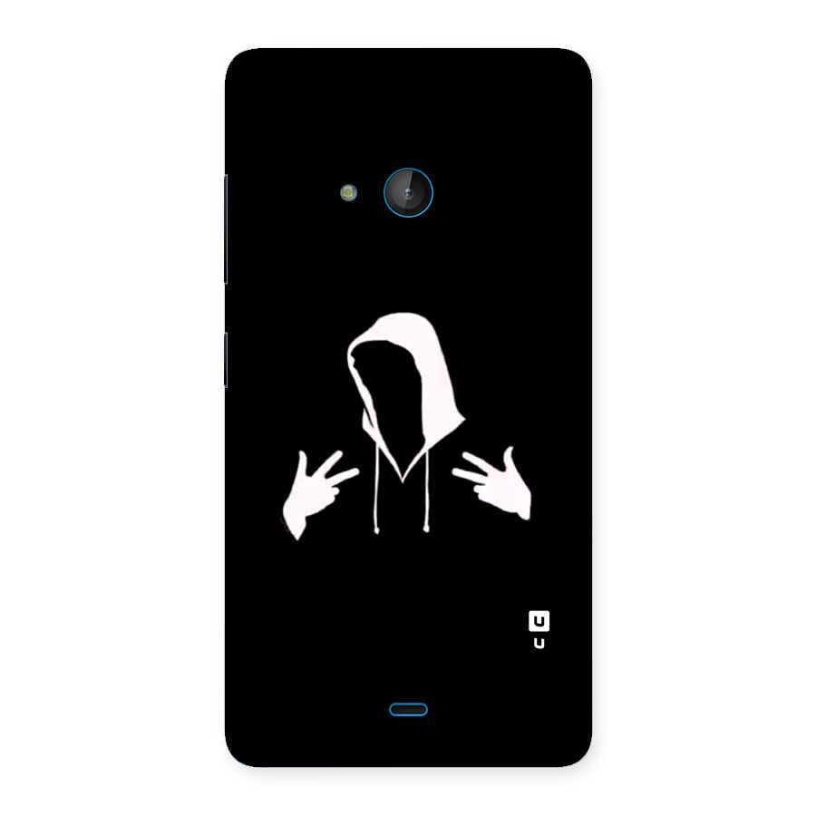 Cool Hoodie Silhouette Back Case for Lumia 540