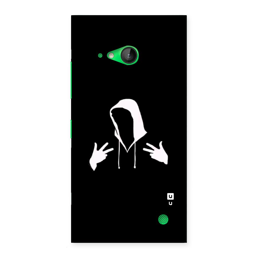 Cool Hoodie Silhouette Back Case for Lumia 730
