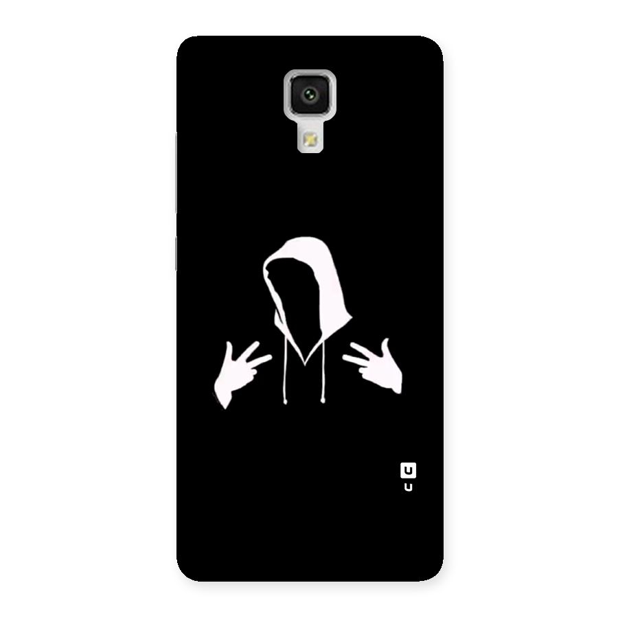 Cool Hoodie Silhouette Back Case for Mi4