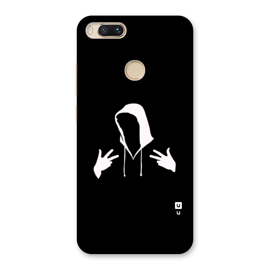 Cool Hoodie Silhouette Back Case for Mi A1