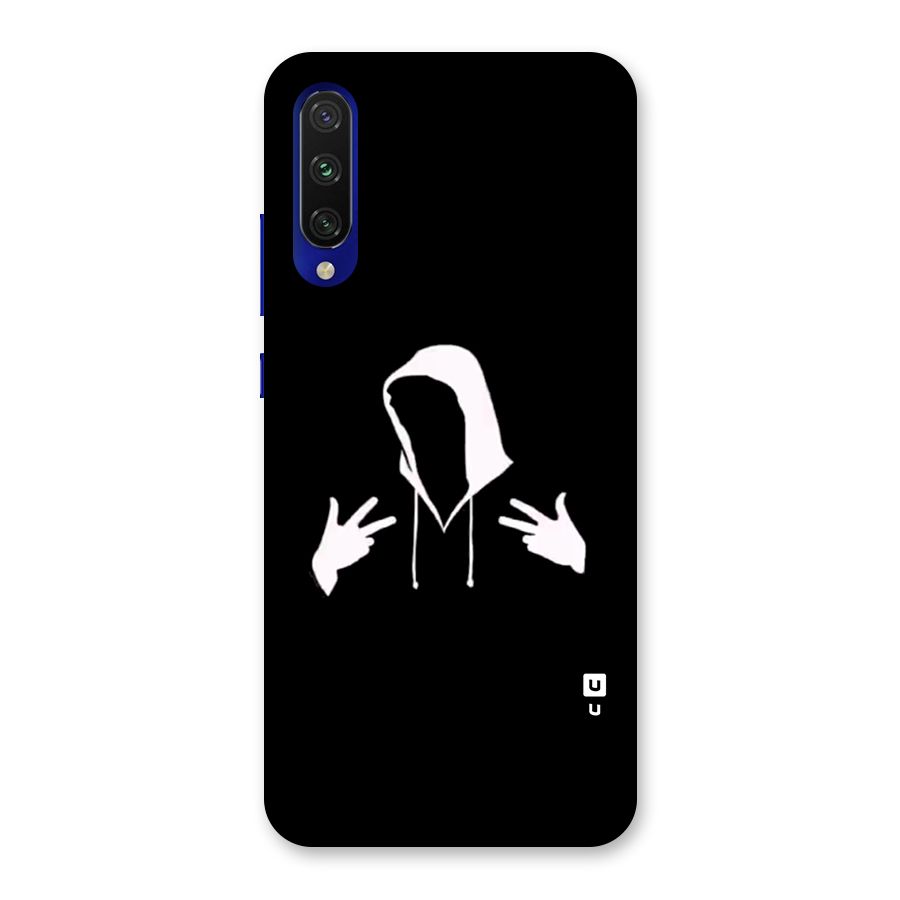 Cool Hoodie Silhouette Back Case for Mi A3