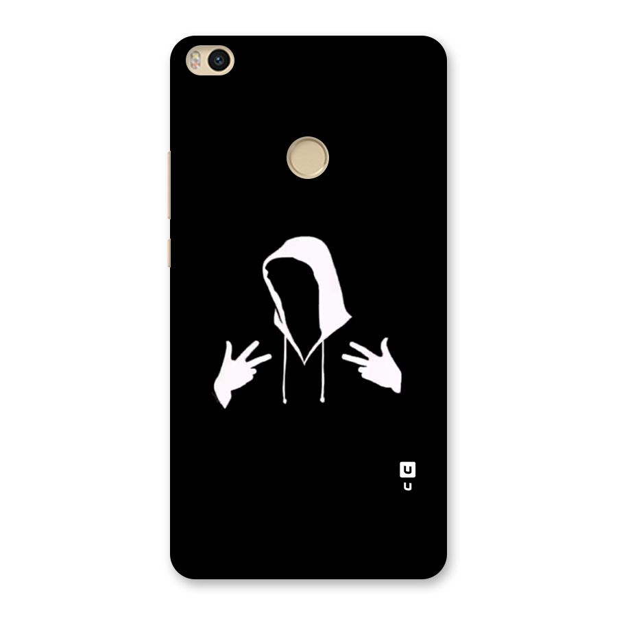 Cool Hoodie Silhouette Back Case for Mi Max 2