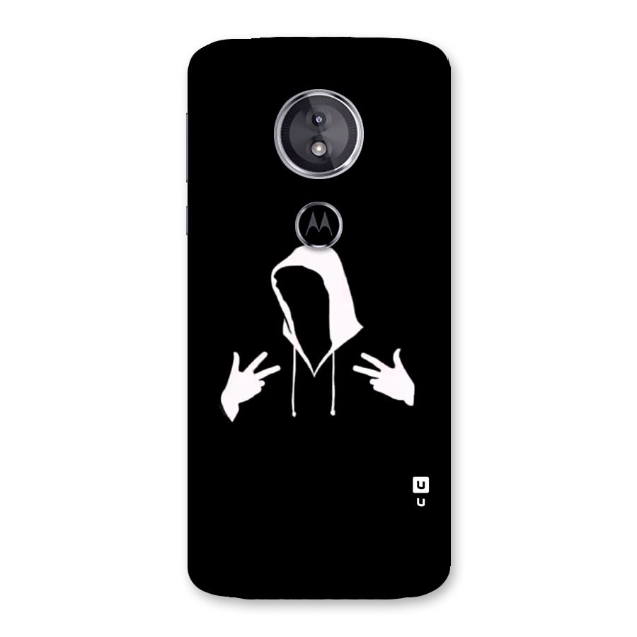 Cool Hoodie Silhouette Back Case for Moto E5