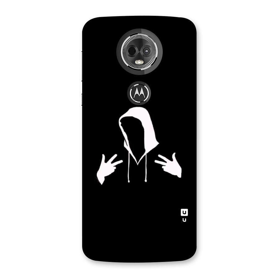 Cool Hoodie Silhouette Back Case for Moto E5 Plus