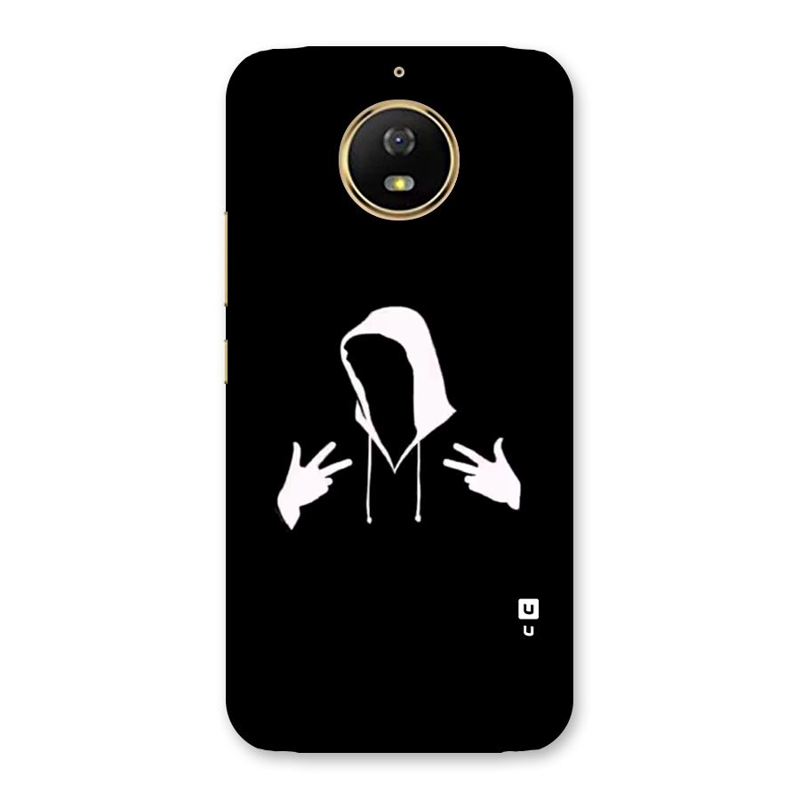 Cool Hoodie Silhouette Back Case for Moto G5s