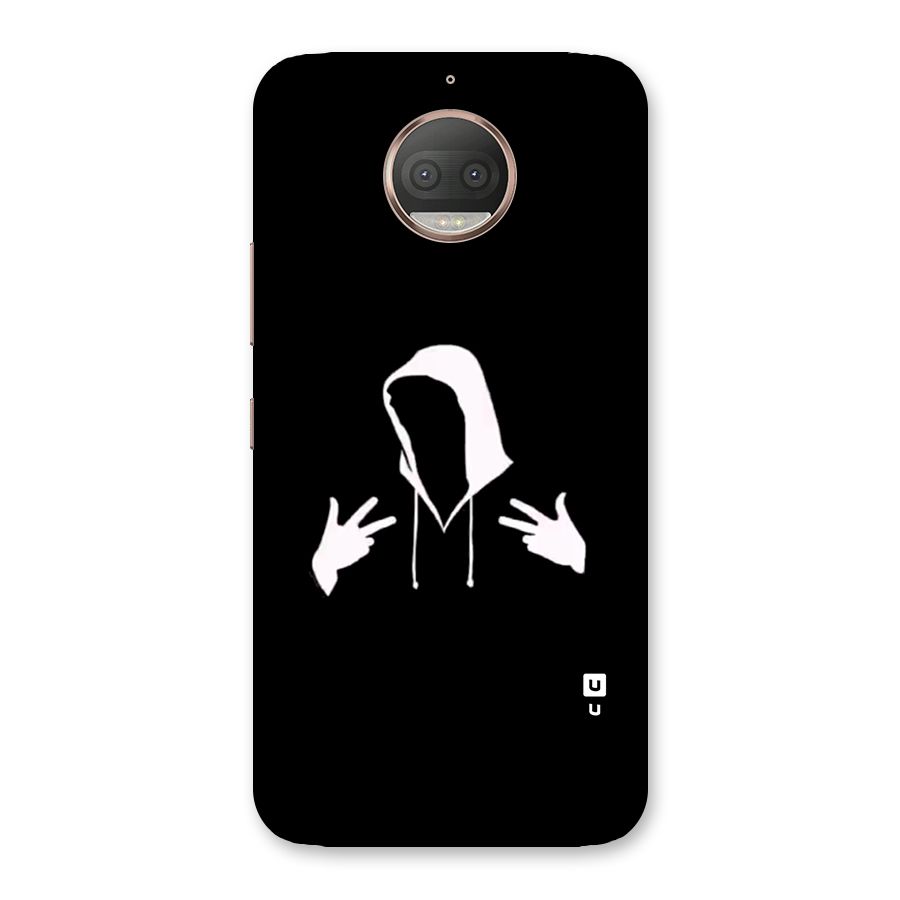 Cool Hoodie Silhouette Back Case for Moto G5s Plus