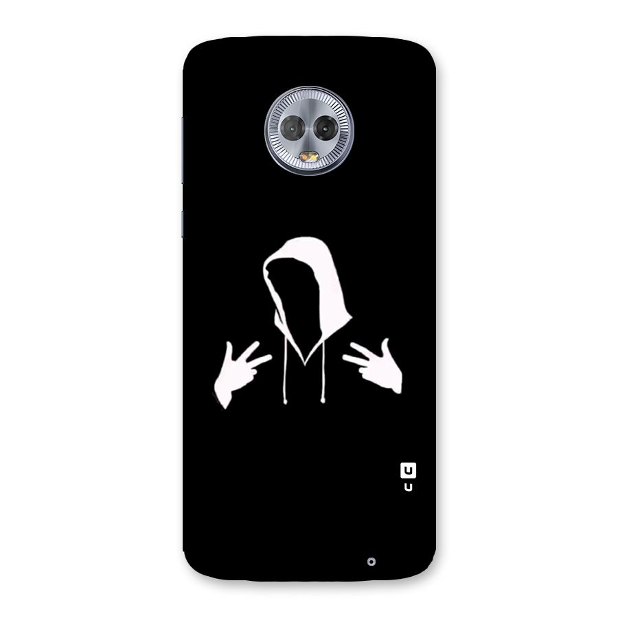 Cool Hoodie Silhouette Back Case for Moto G6 Plus