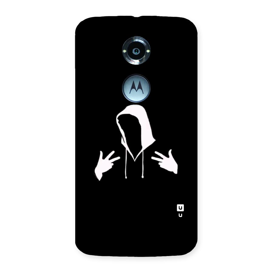 Cool Hoodie Silhouette Back Case for Moto X2