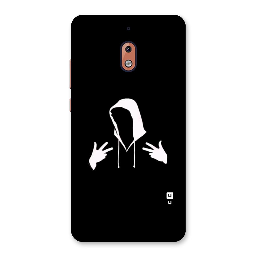 Cool Hoodie Silhouette Back Case for Nokia 2.1