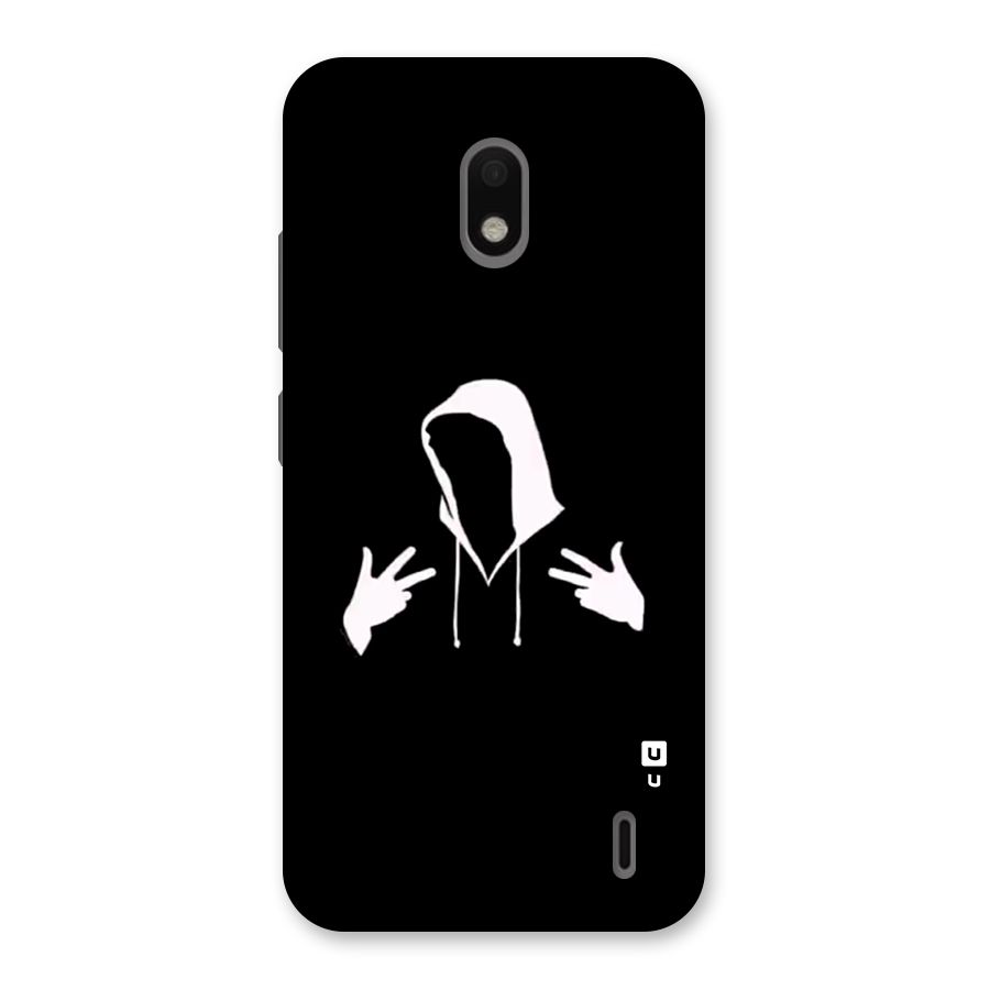 Cool Hoodie Silhouette Back Case for Nokia 2.2