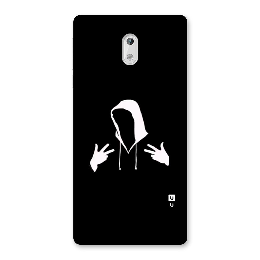 Cool Hoodie Silhouette Back Case for Nokia 3
