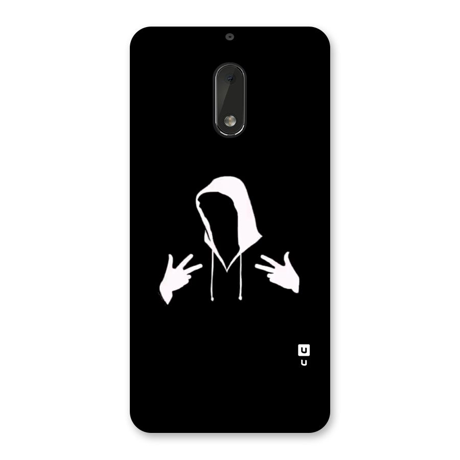 Cool Hoodie Silhouette Back Case for Nokia 6
