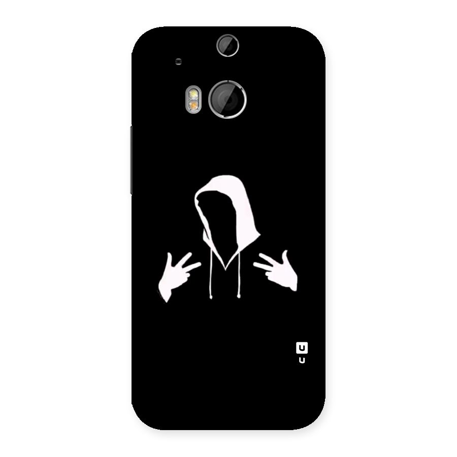 Cool Hoodie Silhouette Back Case for One M8