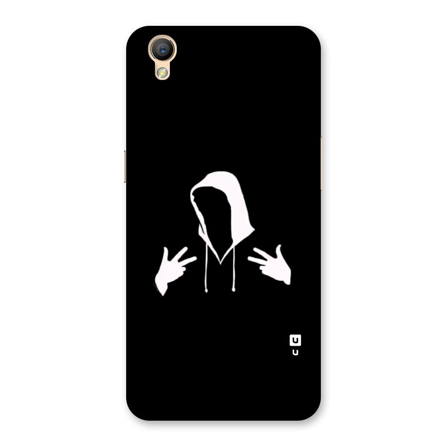 Cool Hoodie Silhouette Back Case for Oppo A37
