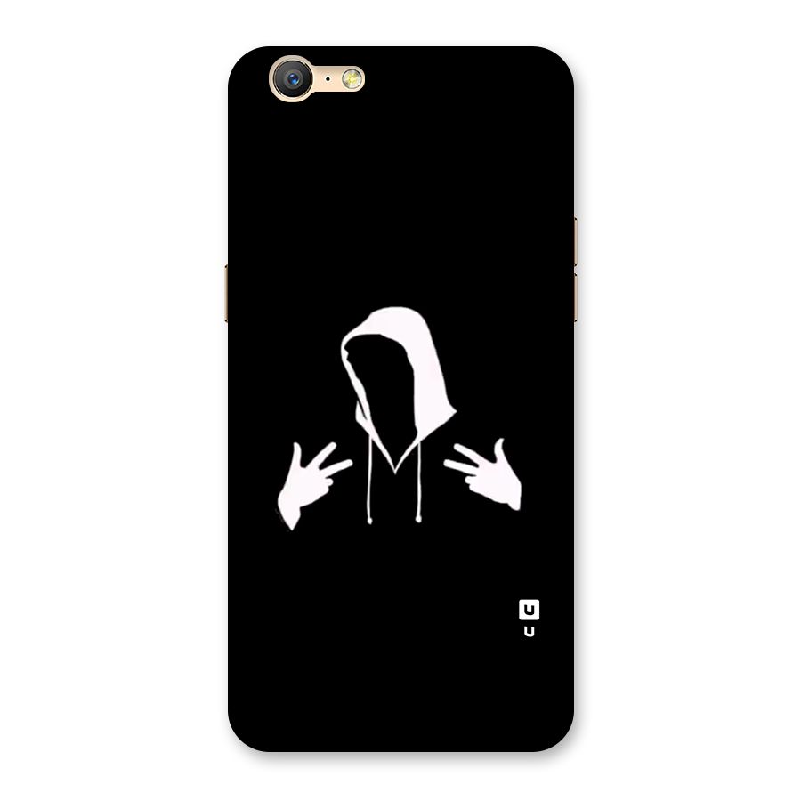 Cool Hoodie Silhouette Back Case for Oppo A39