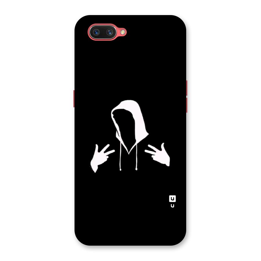 Cool Hoodie Silhouette Back Case for Oppo A3s