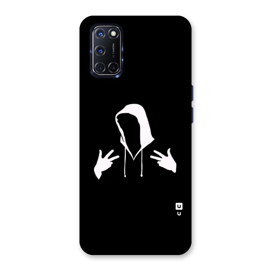 Cool Hoodie Silhouette Back Case for Oppo A52