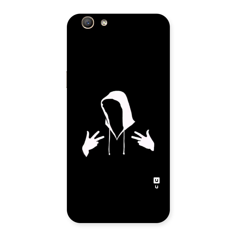 Cool Hoodie Silhouette Back Case for Oppo A59