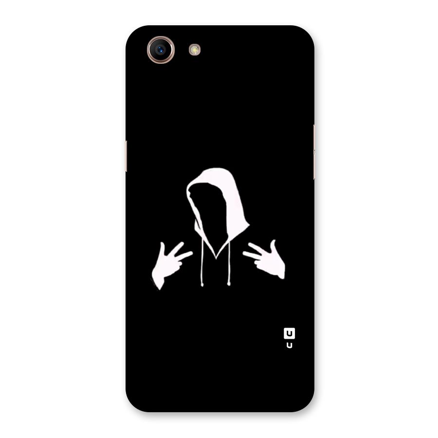Cool Hoodie Silhouette Back Case for Oppo A83 (2018)