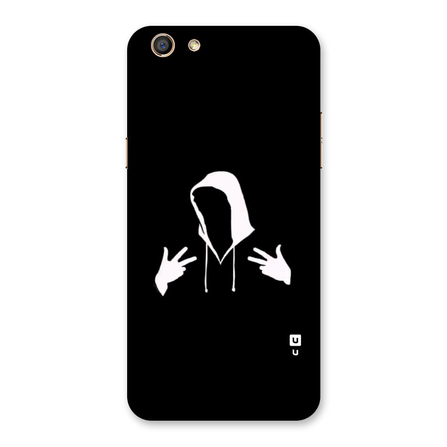 Cool Hoodie Silhouette Back Case for Oppo F3