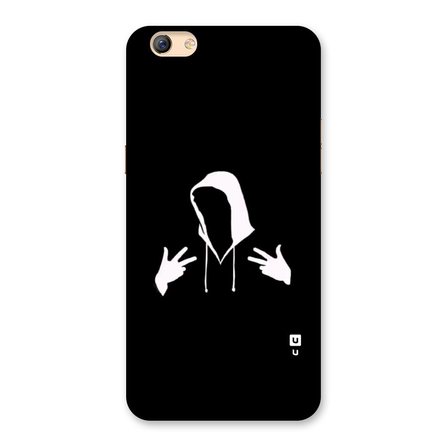 Cool Hoodie Silhouette Back Case for Oppo F3 Plus