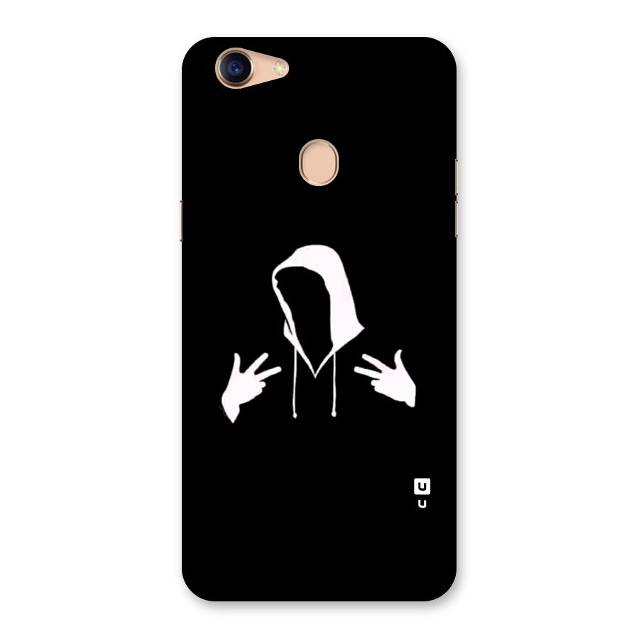 Cool Hoodie Silhouette Back Case for Oppo F5