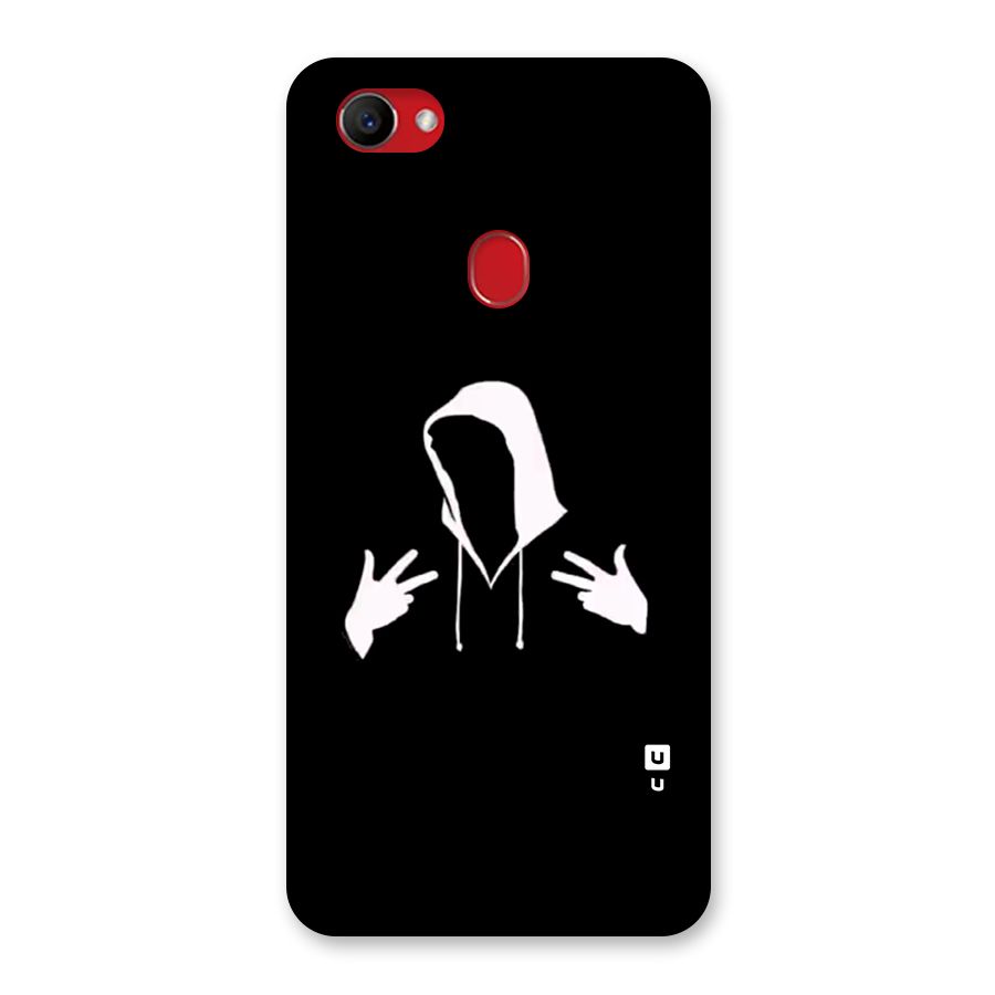 Cool Hoodie Silhouette Back Case for Oppo F7