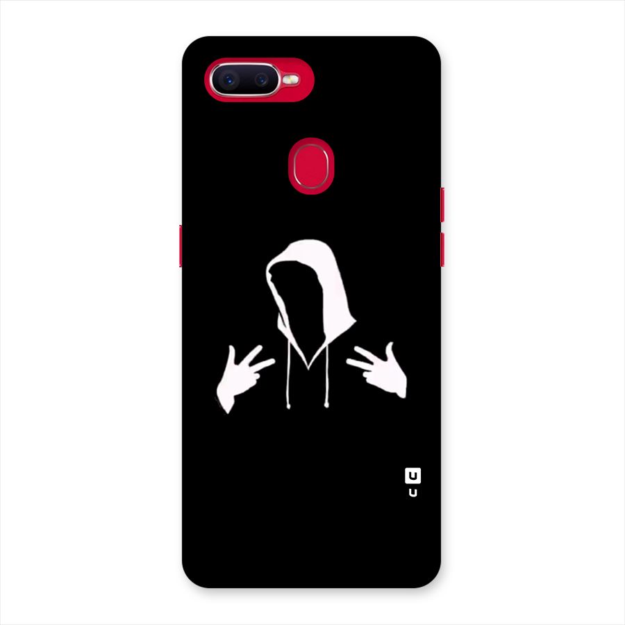 Cool Hoodie Silhouette Back Case for Oppo F9 Pro