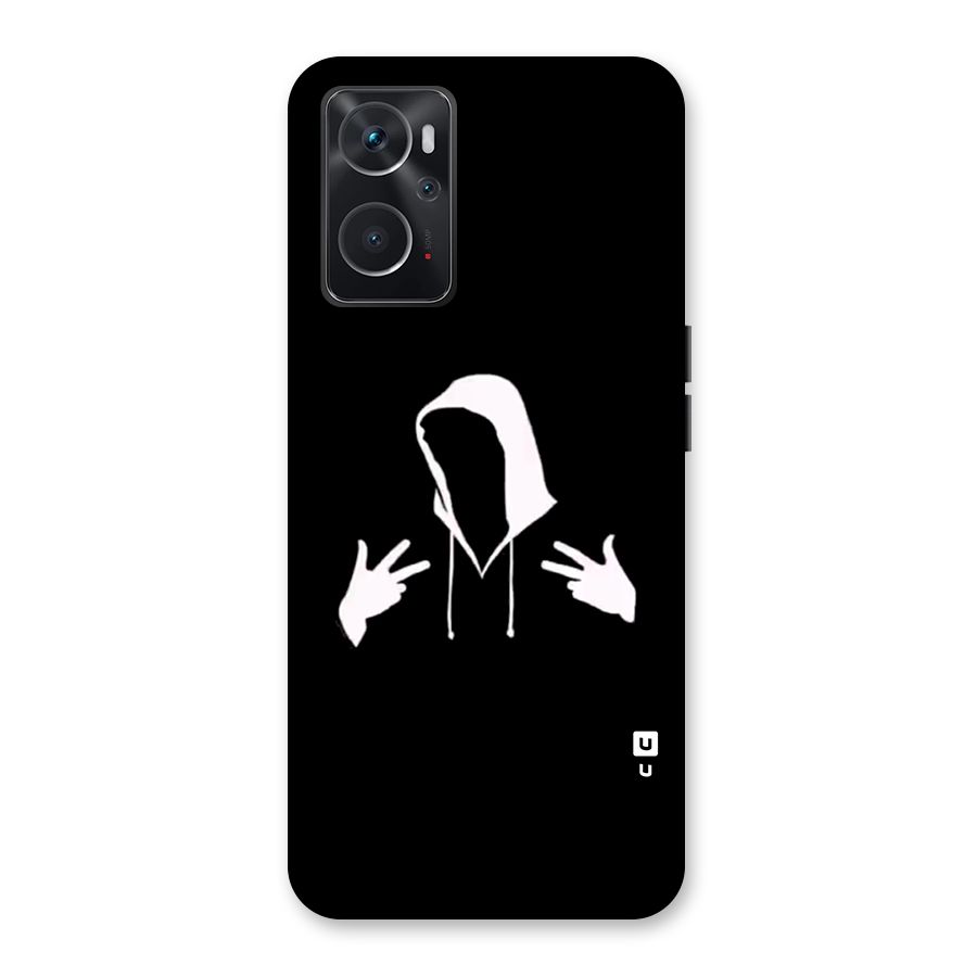 Cool Hoodie Silhouette Back Case for Oppo K10 4G